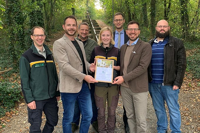 Urkundenverleihung NABU Naturwaldbetrieb Kämpfelbach am 05.10.2023 - Foto: NABU