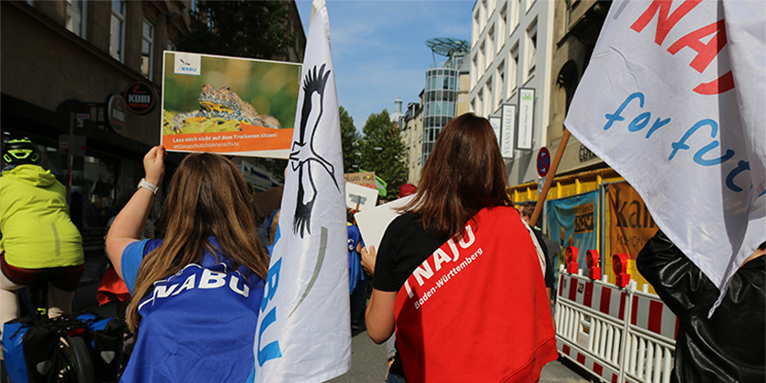 NABU und NAJU gemeinsam beim Klimastreik - Foto: NABU/Bärbel Wittich