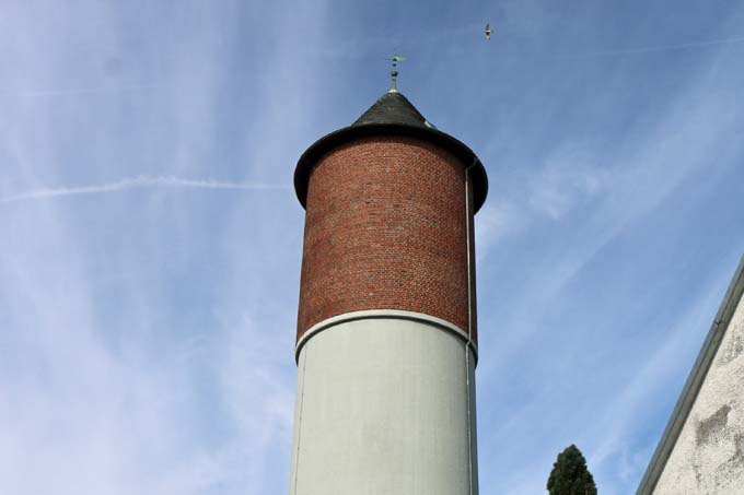 Der Wasserturm in Waldenburg wurde als „Schwalbenfreundliches Haus“  ausgezeichnet. - Foto: NABU/Annette da Luz Correia