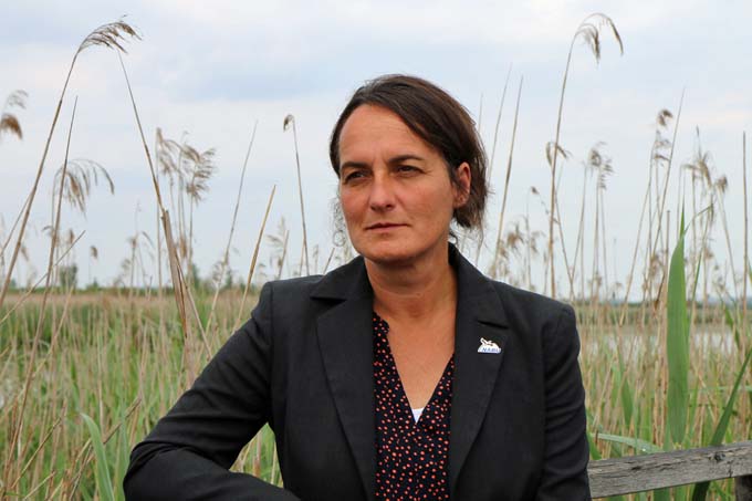 Die neue Leiterin des NABU-Naturschutzzentrums: Dr. Katrin Fritzsch. - Foto: NABU/Svenja Deutschkämer