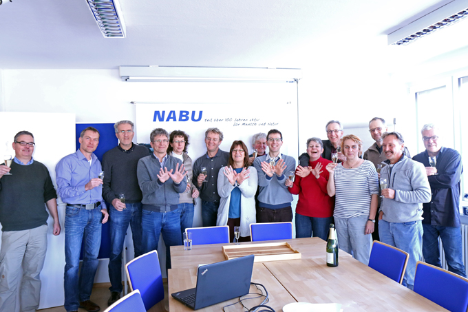 Feierlaune herrschte beim Treffen der Geschäftsführer und Geschäftsführerinnen der NABU-Landesverbandseinrichtungen.
