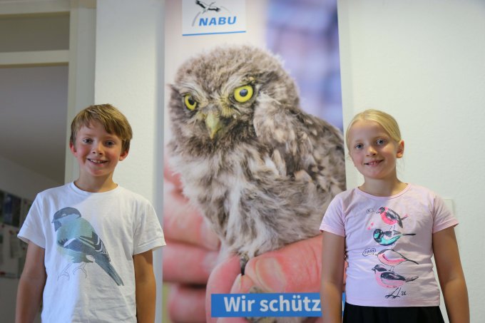 Ida und Theo Drengk in der Landesgeschäftsstelle des NABU BW. - Foto: NABU/Anette Marquardt 