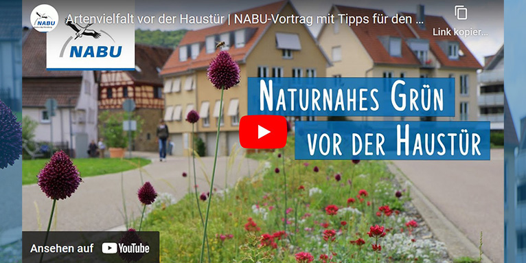 NABU-Vortrag mit Tipps für Privatgärten