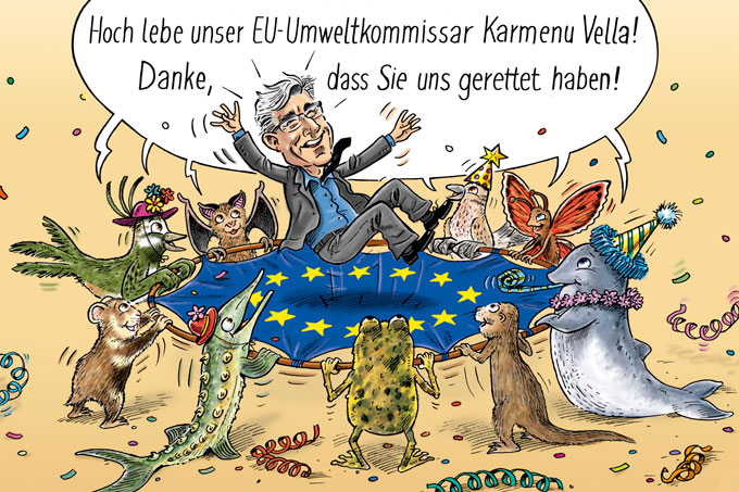 EU-Naturschutzrichtlinien bleiben erhalten - Illustration: Fred Fuchs